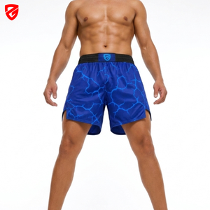Shorts MMA 2 en 1 à fente haute, tissu super doux et léger, conçus pour le MMA, le BJJ, la lutte, shorts personnalisés pour hommes - Product Image 3