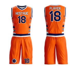 Ensemble de maillot de basket-ball personnalisé par sublimation, short, tenue d'équipe, respirant, séchage rapide, durable, 100% polyester, vêtements de sport pour hommes - Product Image 1