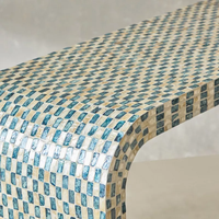 Vente de gros Vietnam de table console italienne de luxe de meilleure qualité en nacre pour le salon quantité minimale de commande bas