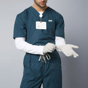 Vente en gros d'uniformes médicaux professionnels unisexes personnalisables, sur mesure, à séchage rapide, respirants, avec détection d'aiguilles, pour hôpital - Product Image 4