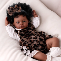 Poupées Reborn Babeside Laney de 20 pouces, bébé fille afro-américaine, bébé silencieux