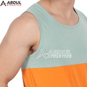 Camiseta sin mangas de entrenamiento para hombre Camiseta sin mangas de diseño personalizado para gimnasio Precio al por mayor Camiseta sin mangas para hombre para venta en línea - Product Image 5