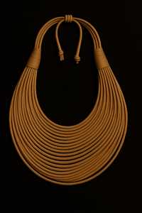 Collar Grueso de Varias Capas, Collar de Cordón Encerado, el Mejor Regalo para Fiestas, Gargantilla con Bordado de Diseñador para Joyería de Fiesta para Mujer - Product Image 4