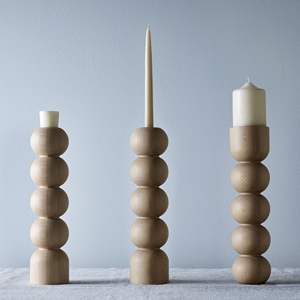 Candelabro de Madera de Colores, Material Natural Indio, Hecho a Mano, Estilo Clásico Navideño, Forma Cuadrada, Color y Tamaño Personalizables - Product Image 3