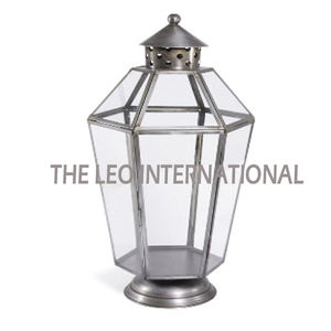 Farol Decorativo de Metal de Lujo con Detalles en Tono Blanco Brillante y Exhibición Colgante para Hogares Elegantes - Product Image 6