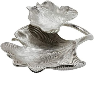 Pièce maîtresse décorative en Aluminium doré Antique en forme de feuille, Table à manger, bol à Fruits de cuisine, bol à nourriture - Product Image 2
