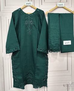 Fournisseur en gros de prêt-à-porter pakistanais coloré Salwar Kameez Modern Parties low quantité minimale de commande offert OEM Support bon marché - Product Image 4