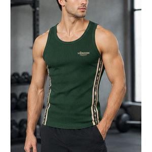 Débardeurs côtelés pour hommes, confortables et sans manches, pour la mode quotidienne et la fourniture en gros de vêtements. - Product Image 6