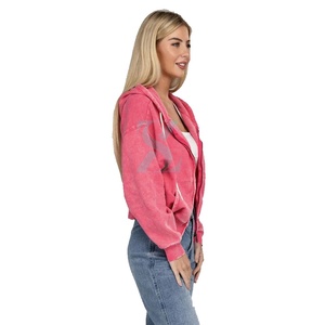 เสื้อฮู้ดมีซิปโอเวอร์ไซส์สำหรับผู้หญิงเสื้อมีฮู้ดผ้าฟลีซแบบสวมหัวมีฮู้ดโอเวอร์ไซส์สำหรับฤดูหนาว - Product Image 6