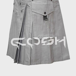 Cosh kilts กระโปรงผ้าฝ้ายสีเทาแบบยุทธวิธี, มีสายรัดเอวที่สามารถปรับได้มีหลายกระเป๋าใช้งานได้ Ci-00020-KB รุ่นต้นกำเนิด - Product Image 6