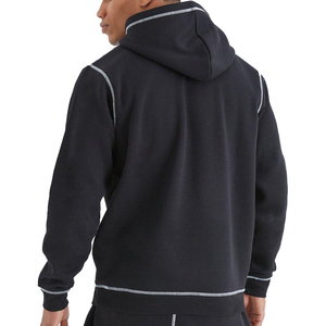 เสื้อมีฮู้ดสำหรับทุกเพศเสื้อสวมหัวผ้าฝ้ายหนาทรงหลวมออกแบบโลโก้ได้ตามต้องการสำหรับฤดูหนาว - Product Image 3