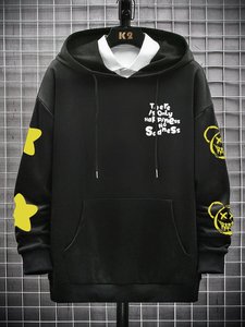 Sudadera con capucha estampada personalizada para hombre transpirable cómodo algodón polar/poliéster tendencia diseño bordado para invierno - Product Image 2