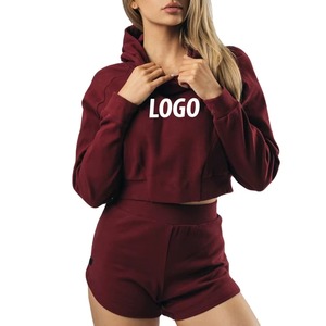 Sudadera con Capucha de Primera Calidad, Tela de la Mejor Calidad, Servicio OEM, Diseño ODM, Sudadera con Capucha con Logotipo Impreso en la Capucha y Pantalones Cortos - Product Image 1