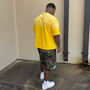 Novedades Conjuntos de verano Mangas cortas Estampado de diamantes de imitación Camiseta y pantalones cortos cargo Conjunto de 2 piezas a la venta A precio razonable - Product Image 4