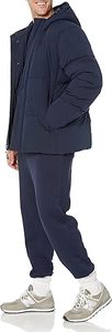 Veste matelassée pour homme de qualité supérieure, personnalisée, résistante à l'eau, marine, recyclée, mi-longue, à capuche - Product Image 6