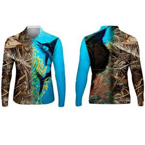 Chemise de pêche à manches longues pour hommes, logo personnalisé, OEM ODM, tissu respirant à séchage rapide, vêtements résistants aux UV UPF - Product Image 6