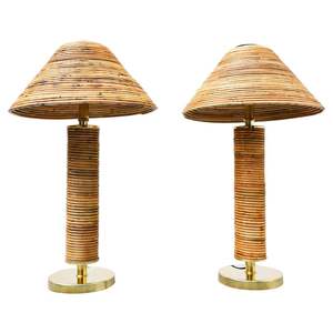 Handmade Customized Design Shades & Table Lamp Rattan Table Lamp Cane Desk Lamp <b>Decorative</b> and <b>Lighting</b> with Creative Design - Product Image 1