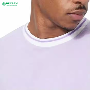 T-shirts Ringer Homme Grande Taille Coupe Ample en Polyester/Coton Anti-Plis Écologiques Personnalisables – Qualité Supérieure 2025 - Product Image 3