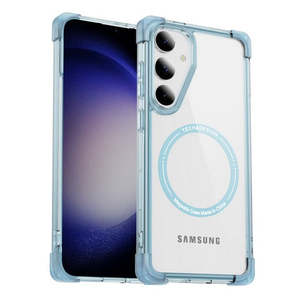 เคสกันกระแทกมุม Samsung Galaxy S25 Plus Samsung Galaxy S24 Plus พร้อมวงแหวนแม่เหล็ก สีฟ้า - Product Image 1