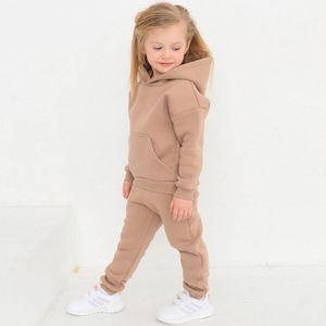 Nouvelle mode ensemble de jogging pour garçons sweat à capuche et bas pour les tout-petits vêtements de survêtement d'hiver à motif solide - Product Image 4