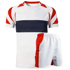 Vêtements de sport de rugby à manches courtes imprimés de logo personnalisé uniformes portables de style le plus récent - Product Image 1