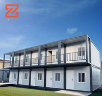 Offre Spéciale Maison en conteneur modulaire de 2 étages Maison préfabriquée en module de conteneur à plat pour hôtel