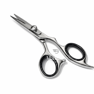 Tijeras de Barbero de Acero Inoxidable 4Cr13, Punta Afilada, Mango Mediano, para Diestros, No Plegables, Dientes Personalizados, Alta Calidad - Product Image 4