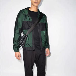 High Quality Custom Softshell Windbreaker <b>Jacket</b> for <b>Men</b> Waterproof <b>Canvas</b> Fabric with Stand Collar for Winter Outdoor Hiking - Product Image 5