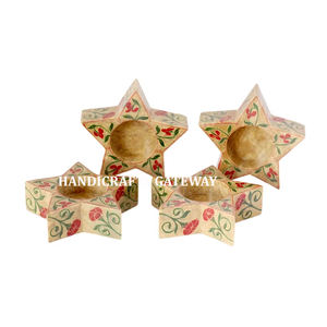 Best Diwali Festival Soapstone Carving <b>Candle</b> Stand Beautiful <b>Star</b> Shaped Soapstone <b>Candle</b> <b>Holder</b> For Home And Diwali Decoration - Product Image 1