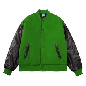 사용자 정의 폭격기 재킷 코트 자수 패치 야구 플러스 사이즈 남성 자켓 하이 퀄리티 윈드 브레이커 재킷