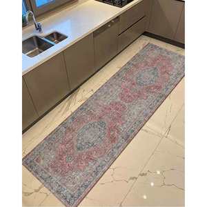 Floral Persian Style <b>Rug</b>: Colorful Thin Turkish <b>Rug</b>,<b>Chenille</b> <b>Rug</b> - Product Image 5