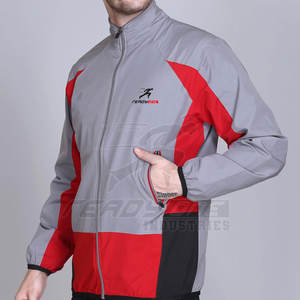เสื้อแจ็กเก็ตผู้ชายสำหรับช่วงวอร์มอัพพร้อมดีไซน์คอสูงและเอวยางยืดและแขนเสื้อแจ็คเก็ตผู้ชาย - Product Image 3