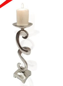 Porte-bougie en métal fait main au design classique pour la décoration de la maison, idéal pour les mariages et les fêtes - Product Image 3