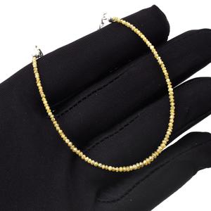 Yellow Diamond <b>Beads</b> Amazing Gift For her Diamond Faceted Rondelle <b>Bracelet</b> Jewelry High Quality 925 Sterling Silver <b>Bracelet</b> - Product Image 2