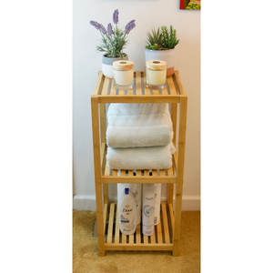 Muebles de Baño de Madera Maciza DreamCraft con Diseño de Bambú, Unidad de Almacenamiento con Estantes, de Vietnam - Product Image 2