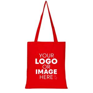 Bolsas de Mano Personalizadas para el Día de San Valentín, Bolsa de Mano de Algodón Roja con Logotipo Personalizado, Bolsa de Tela Reutilizable, Duradera y Reciclable - Product Image 2