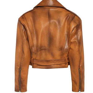 Haute qualité sur mesure vente chaude femmes moto cuir gilet qualité supérieure élégant respirant coupe-vent Vintage - Product Image 5