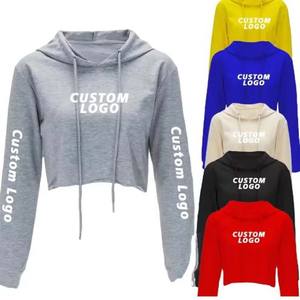 Sudadera Corta para Mujer al por Mayor, Tela de Algodón, Material Suave, Fabricación Directa de Fábrica OEM - Product Image 1