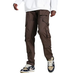 Pantalones Cargo de camuflaje informales ajustados para hombre, pantalones de estilo callejero de gran tamaño con múltiples bolsillos, pantalones tecnológicos para hombre - Product Image 5