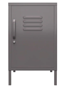 Casier/table d'appoint en métal de grande capacité en laiton AK avec poignée de couleur grise finie pour les meubles de bureau et de maison - Product Image 4