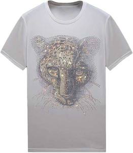 เสื้อลำลองสำหรับผู้ใหญ่เสื้อยืดถักลายพลอยเทียมมีสไตล์สำหรับผู้ชาย - Product Image 6