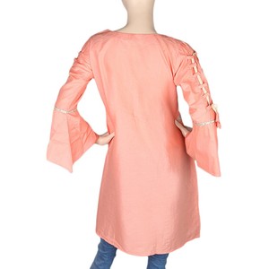Kurti Corto Bordado para Mujer - Color Durazno - Product Image 3