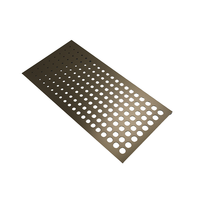 Tôle perforée en aluminium anodisé or 5005 5052 de 1 mm à 3 mm avec AA20 AA25 pour plafond de casino, caisson lumineux et écran de hall d'hôtel