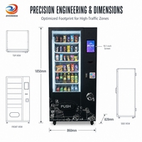 Distributeur automatique intelligent pour boissons froides, paiement par code QR, distributeur de boissons R290, respectueux de l'environnement, certifié CE