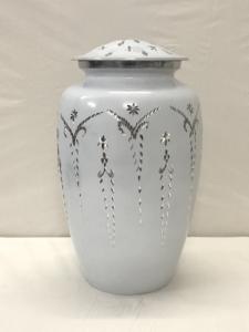 Urnes de crémation pour adultes en aluminium de qualité supérieure de couleur perle de L MAX B EXPORTS Prix de gros et distibuteur - Product Image 3