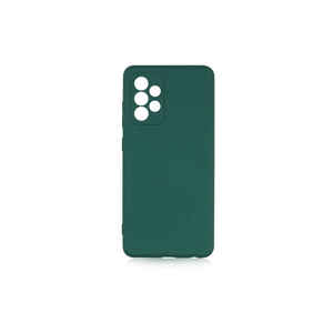 Coque de téléphone en silicone antichoc vert foncé de qualité supérieure pour Samsung Galaxy A52 Mara Launch, coque arrière en silicone souple, modèle Plus gratuit - Product Image 1