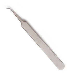 Pince à épiler d'extension de cils Offre Spéciale populaire pointe de fibre conception personnalisée pince à cils en acier inoxydable - Product Image 1