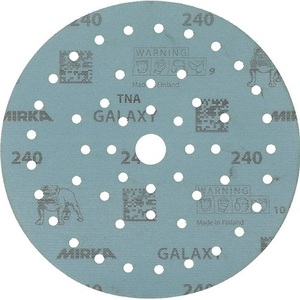 Disque de ponçage adhésif GALAXY Grip Multifit 150 mm, grain 240, pour bois/métal/peinture/plastique, 72 trous - Céramique/Corindon - Product Image 1