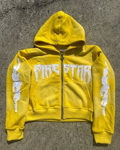 2025 New <b>Drop</b> Shoulder Solid Cropped Hoodie Fashion Distressed <b>Acid</b> Washed Plus Size Men's Hoodies Sweatshirts 100% Cotton Large - Product Image 2