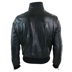 Chaqueta de cuero para hombre, colección de invierno 2024, lona transpirable impermeable de cuero puro, servicio OEM de alta calidad - Product Image 6